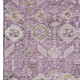 3' X 5' Lavender And Ivory Tribal Washable Area Rug With UV Protection