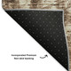 9' X 12' Chocolate And Beige Ikat Washable Area Rug With UV Protection
