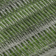 10' X 14' Green Ivory And Gray Striped Washable Area Rug With UV Protection