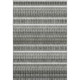 10' X 14' Gray And Ivory Striped Washable Area Rug With UV Protection