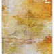 3' X 5' Chili Red And Ivory Abstract Washable Area Rug With UV Protection