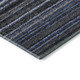 3' X 5' Blue And Gray Striped Washable Area Rug With UV Protection
