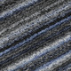 5' X 8' Blue And Gray Striped Washable Area Rug With UV Protection
