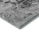 5' X 8' Gray And Ivory Abstract Washable Area Rug With UV Protection