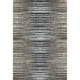 9' X 12' Brown Gray And Ivory Striped Washable Area Rug With UV Protection