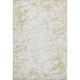 10' X 14' Gold And Ivory Abstract Washable Area Rug With UV Protection