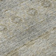 3' X 5' Silver Beige And Ivory Floral Medallion Washable Area Rug With UV Protection