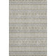 9' X 12' Silver Beige And Ivory Floral Medallion Washable Area Rug With UV Protection