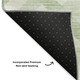 8' X 10' Mint Green And Ivory Geometric Washable Area Rug With UV Protection