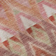5' X 8' Pink Orange And Mint Green Southwestern Washable Area Rug With UV Protection