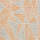 9' X 12' Orange And Gray Geometric Washable Area Rug With UV Protection