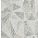 9' X 12' Taupe And Silver Geometric Washable Area Rug With UV Protection