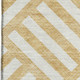 3' X 5' Gold And Ivory Geometric Washable Area Rug With UV Protection