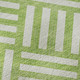 10' X 14' Lime Green And Ivory Geometric Washable Area Rug With UV Protection