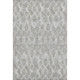 5' X 8' Silver And Gray Diamond Washable Area Rug With UV Protection