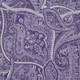 3' X 5' Purple And Ivory Paisley Washable Area Rug With UV Protection
