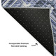 10' X 14' Blue And Ivory Chevron Washable Area Rug With UV Protection