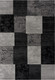 8' X 11' Black And Gray Geometric Distressed Area Rug