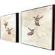 Set Of Two Neutral Flight Brown Framed Wall Art