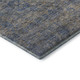 5' X 8' Khaki And Blue Floral Washable Area Rug With UV Protection
