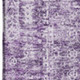 9' X 12' Purple And Ivory Floral Washable Area Rug With UV Protection