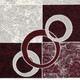 8' X 10' Red Abstract Dhurrie Area Rug