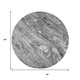 8' Gray And Ivory Abstract Washable Round Rug With UV Protection
