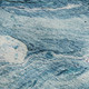 8' X 10' Sky Blue And Ivory Abstract Washable Area Rug With UV Protection