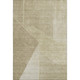 3' X 5' Beige And Ivory Geometric Washable Area Rug With UV Protection