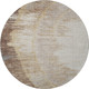 8' Brown Ivory And Gray Woodland Lodge Washable Round Rug With UV Protection