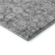 3' X 5' Silver And Gray Oriental Washable Area Rug With UV Protection