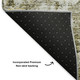 3' X 5' Taupe Ivory And Gold Oriental Washable Area Rug With UV Protection