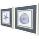 Set Of Two Seaside Blues II White Framed Wall Art