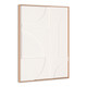 Modern Geo Shapes Brown Shadowbox Wall Art