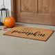 24" X 36" Brown And Natural Fall Hey There Pumpkin Outdoor Coir Door Mat