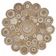 5' X 5' Natural Jute Hand Braided Area Rug