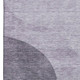 3' X 5' Purple And Ivory Geometric Washable Area Rug With UV Protection