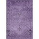10' X 14' Purple And Ivory Oriental Washable Area Rug With UV Protection