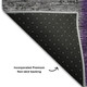 3' X 5' Eggplant Gray And Purple Patchwork Washable Area Rug With UV Protection