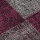 8' Merlot Gray And Burgundy Patchwork Washable Round Rug With UV Protection