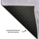 3' X 5' Lavender And Ivory Abstract Washable Area Rug With UV Protection