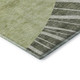 3' X 5' Olive Green And Ivory Abstract Washable Area Rug With UV Protection