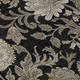 3' X 5' Black And Beige Floral Washable Area Rug With UV Protection