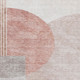 3' X 5' Copper Gray And Ivory Geometric Washable Area Rug With UV Protection