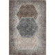 3' X 5' Brown Taupe And Charcoal Geometric Washable Area Rug With UV Protection