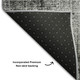 10' X 14' Gray And Silver Geometric Washable Area Rug With UV Protection