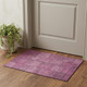 3' X 5' Blush And Gray Patchwork Washable Area Rug With UV Protection