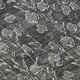 8' X 10' Gray And Silver Floral Washable Area Rug With UV Protection