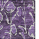 3' X 5' Purple And Ivory Floral Washable Area Rug With UV Protection