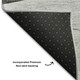 8' X 10' Gray And Silver Floral Washable Area Rug With UV Protection